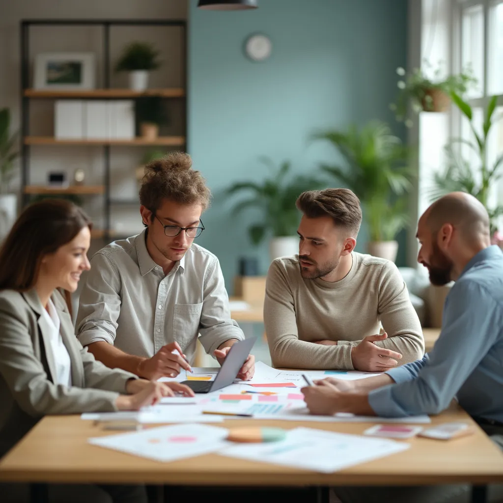 Unser Team: KI Entwickler und Buchhalter bei kreativer Zusammenarbeit